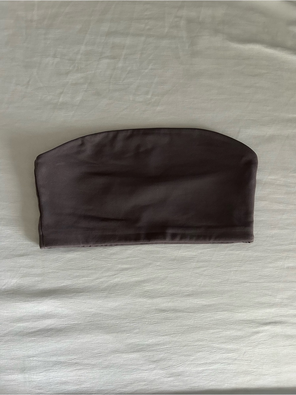 Aritzia Dark Grey Contour Strapless Bandeau Top